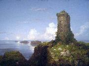Thomas Cole Italian Coast Scene with Ruined Tower Germany oil painting artist
